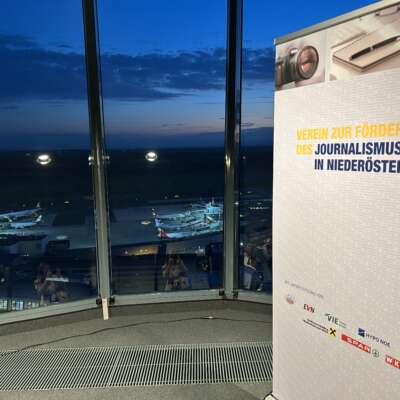 Medien Inside 2025, Rollup mit Sponsoren